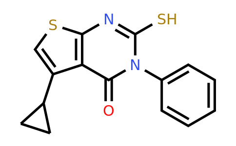 CAS 750607-53-5 | 5-cyclopropyl-3-phenyl-2-sulfanyl-3H,4H-thieno[2,3-d]pyrimidin-4-one