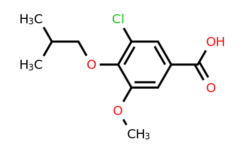 CAS 750608-04-9 | 3-chloro-5-methoxy-4-(2-methylpropoxy)benzoic acid