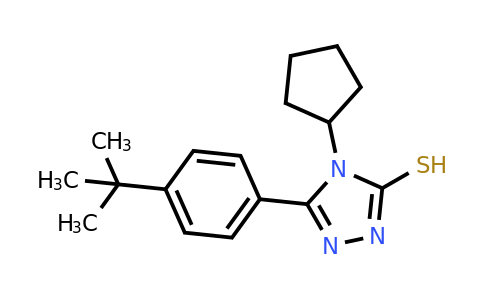 CAS 750610-76-5 | 5-(4-tert-butylphenyl)-4-cyclopentyl-4H-1,2,4-triazole-3-thiol