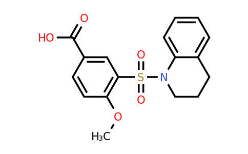 CAS 750613-28-6 | 4-methoxy-3-(1,2,3,4-tetrahydroquinoline-1-sulfonyl)benzoic acid
