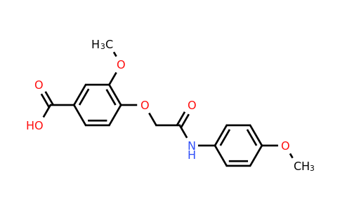 CAS 750613-33-3 | 3-methoxy-4-{[(4-methoxyphenyl)carbamoyl]methoxy}benzoic acid
