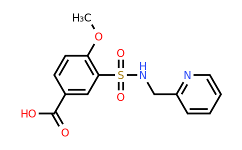 CAS 750613-43-5 | 4-methoxy-3-{[(pyridin-2-yl)methyl]sulfamoyl}benzoic acid