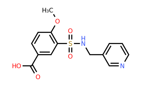 CAS 750613-57-1 | 4-methoxy-3-{[(pyridin-3-yl)methyl]sulfamoyl}benzoic acid