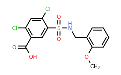 CAS 750613-66-2 | 2,4-dichloro-5-{[(2-methoxyphenyl)methyl]sulfamoyl}benzoic acid