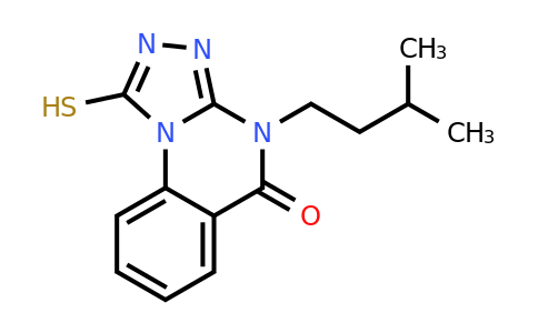 CAS 750624-62-5 | 4-(3-methylbutyl)-1-sulfanyl-4H,5H-[1,2,4]triazolo[4,3-a]quinazolin-5-one