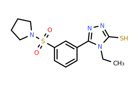 CAS 750624-67-0 | 4-ethyl-5-[3-(pyrrolidine-1-sulfonyl)phenyl]-4H-1,2,4-triazole-3-thiol