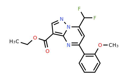 CAS 754230-33-6 | Ethyl 7-(difluoromethyl)-5-(2-methoxyphenyl)pyrazolo[1,5-a]pyrimidine-3-carboxylate
