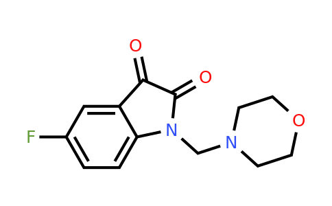 CAS 75564-85-1 | 5-Fluoro-1-(morpholinomethyl)indoline-2,3-dione