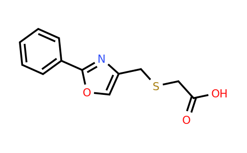 CAS 75595-27-6 | 2-{[(2-phenyl-1,3-oxazol-4-yl)methyl]sulfanyl}acetic acid