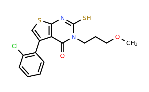 CAS 756859-04-8 | 5-(2-chlorophenyl)-3-(3-methoxypropyl)-2-sulfanyl-3H,4H-thieno[2,3-d]pyrimidin-4-one