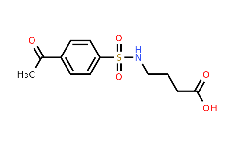 CAS 757192-77-1 | 4-(4-Acetylphenylsulfonamido)butanoic acid