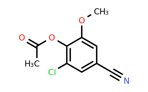 CAS 757220-09-0 | 2-chloro-4-cyano-6-methoxyphenyl acetate