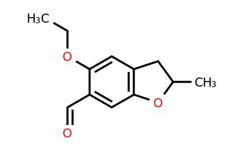 CAS 757220-25-0 | 5-ethoxy-2-methyl-2,3-dihydro-1-benzofuran-6-carbaldehyde