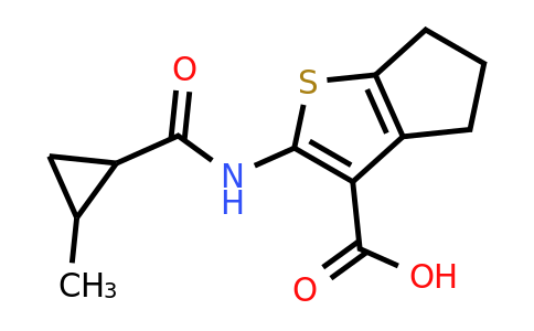 CAS 757220-62-5 | 2-(2-methylcyclopropaneamido)-4H,5H,6H-cyclopenta[b]thiophene-3-carboxylic acid
