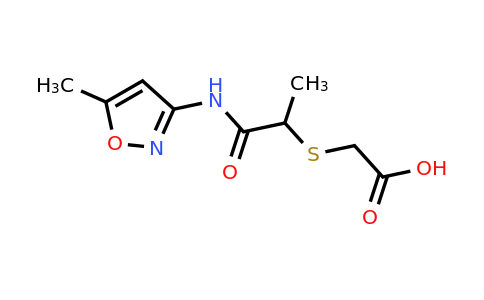 CAS 757220-90-9 | 2-({1-[(5-methyl-1,2-oxazol-3-yl)carbamoyl]ethyl}sulfanyl)acetic acid