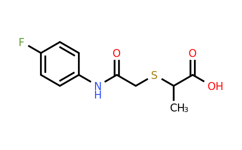 CAS 757220-99-8 | 2-({[(4-fluorophenyl)carbamoyl]methyl}sulfanyl)propanoic acid