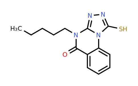 CAS 757221-12-8 | 4-pentyl-1-sulfanyl-4H,5H-[1,2,4]triazolo[4,3-a]quinazolin-5-one