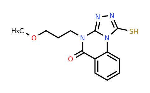 CAS 757221-15-1 | 4-(3-methoxypropyl)-1-sulfanyl-4H,5H-[1,2,4]triazolo[4,3-a]quinazolin-5-one