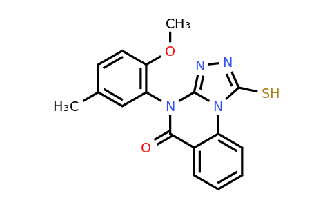 CAS 757221-87-7 | 4-(2-methoxy-5-methylphenyl)-1-sulfanyl-4H,5H-[1,2,4]triazolo[4,3-a]quinazolin-5-one