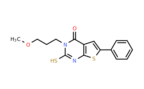 CAS 757221-93-5 | 3-(3-methoxypropyl)-6-phenyl-2-sulfanyl-3H,4H-thieno[2,3-d]pyrimidin-4-one