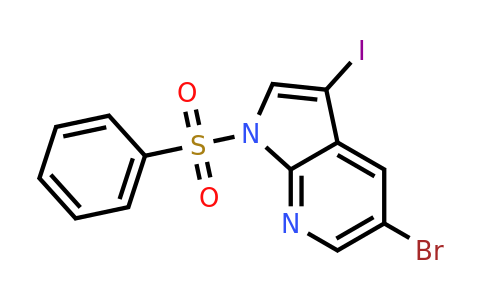 CAS 757978-19-1 | 1-Benzenesulfonyl-5-bromo-3-iodo-1H-pyrrolo[2,3-B]pyridine