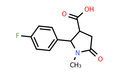 CAS 75810-53-6 | 2-(4-fluorophenyl)-1-methyl-5-oxopyrrolidine-3-carboxylic acid