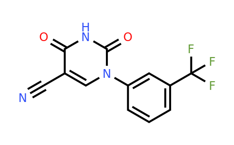 2,4-Dioxo-1-(3-(trifluoromethyl)phenyl)-1,2,3,4-tetrahydropyrimidine-5-carbonitrile
