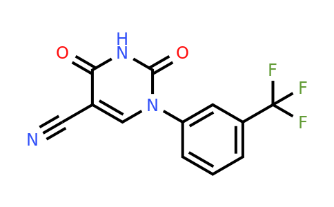 CAS 75838-24-3 | 2,4-Dioxo-1-(3-(trifluoromethyl)phenyl)-1,2,3,4-tetrahydropyrimidine-5-carbonitrile