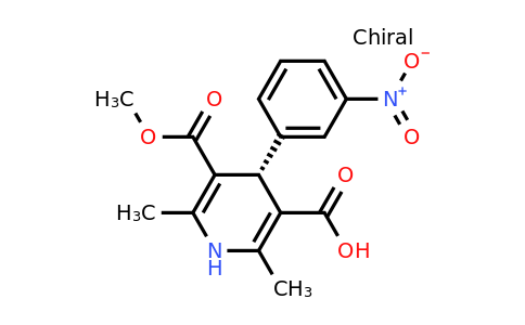 CAS 76093-33-9 | (4R)-5-(methoxycarbonyl)-2,6-dimethyl-4-(3-nitrophenyl)-1,4-dihydropyridine-3-carboxylic acid