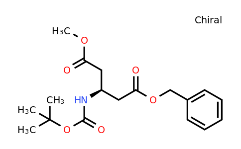 CAS 76144-15-5 | (S)-1-benzyl 5-methyl 3-((tert-butoxycarbonyl)amino)pentanedioate