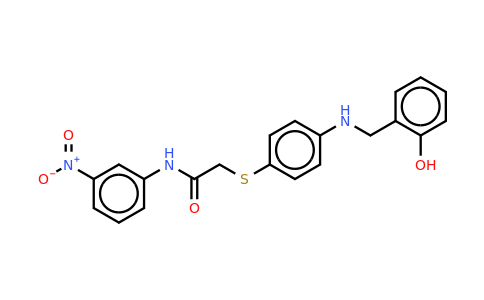 CAS 763108-19-6 | 2-((4-[(2-Hydroxybenzyl)amino]phenyl)sulfanyl)-N-(3-nitrophenyl)acetamide