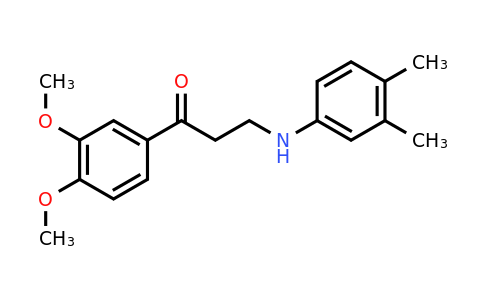 CAS 763120-59-8 | 1-(3,4-Dimethoxyphenyl)-3-((3,4-dimethylphenyl)amino)propan-1-one