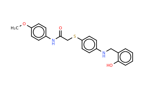CAS 763126-32-5 | 2-((4-[(2-Hydroxybenzyl)amino]phenyl)sulfanyl)-N-(4-methoxyphenyl)acetamide