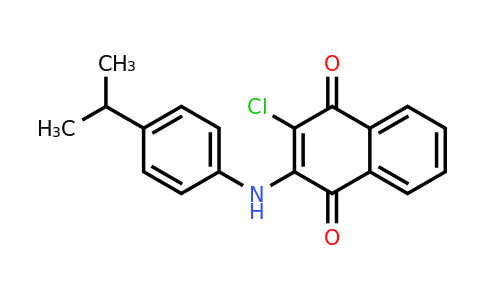 CAS 763130-56-9 | 2-Chloro-3-((4-isopropylphenyl)amino)naphthalene-1,4-dione
