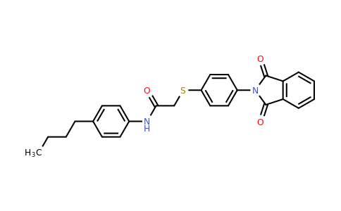 CAS 763138-79-0 | N-(4-Butylphenyl)-2-((4-(1,3-dioxoisoindolin-2-yl)phenyl)thio)acetamide
