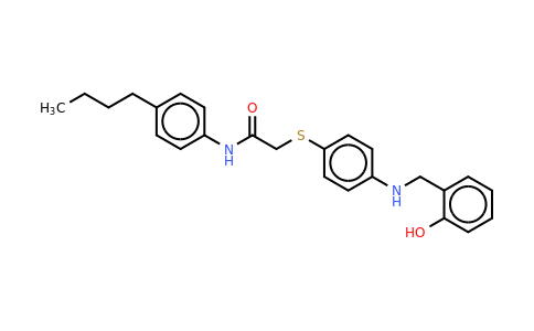 CAS 763139-08-8 | N-(4-butylphenyl)-2-((4-[(2-hydroxybenzyl)amino]phenyl)sulfanyl)acetamide