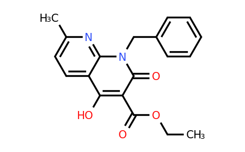 CAS 76336-03-3 | Ethyl 1-benzyl-4-hydroxy-7-methyl-2-oxo-1,2-dihydro-1,8-naphthyridine-3-carboxylate