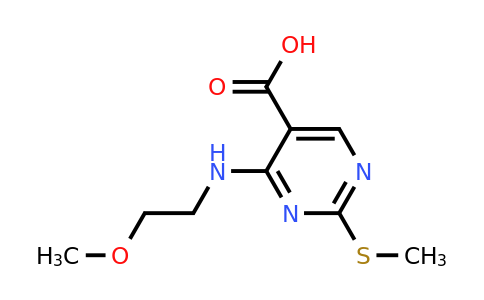 CAS 76360-92-4 | 4-(2-Methoxyethylamino)-2-(Methylthio)Pyrimidine-5-Carboxylic Acid