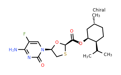 CAS 764659-79-2 | (2S,5R)-(1S,2R,5S)-2-Isopropyl-5-methylcyclohexyl 5-(4-amino-5-fluoro-2-oxopyrimidin-1(2H)-yl)-1,3-oxathiolane-2-carboxylate