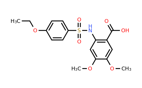 CAS 764696-97-1 | 2-(4-ethoxybenzenesulfonamido)-4,5-dimethoxybenzoic acid
