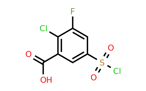 CAS 766532-96-1 | 2-chloro-5-(chlorosulfonyl)-3-fluorobenzoic acid