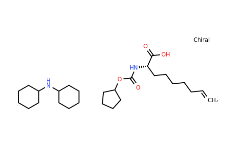 CAS 769167-56-8 | (S)-2-(((Cyclopentyloxy)carbonyl)amino)non-8-enoic acid dicyclohexyl-amine salt