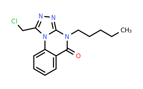 CAS 771499-33-3 | 1-(chloromethyl)-4-pentyl-4H,5H-[1,2,4]triazolo[4,3-a]quinazolin-5-one