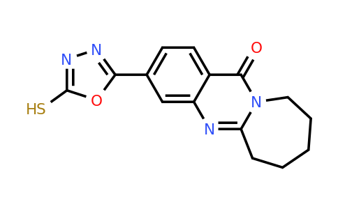 CAS 771499-38-8 | 3-(5-sulfanyl-1,3,4-oxadiazol-2-yl)-6H,7H,8H,9H,10H,12H-azepino[2,1-b]quinazolin-12-one