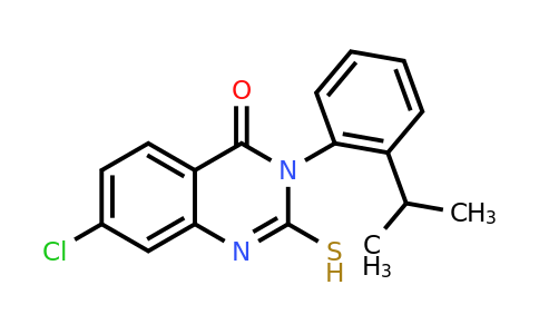 CAS 771499-56-0 | 7-chloro-3-[2-(propan-2-yl)phenyl]-2-sulfanyl-3,4-dihydroquinazolin-4-one