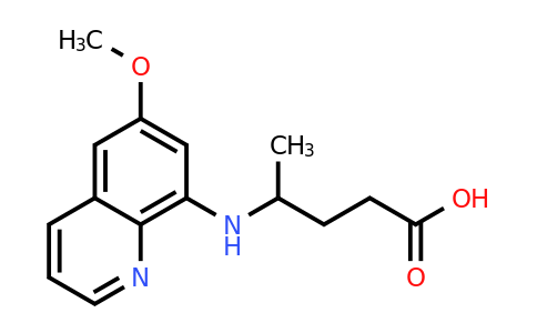 CAS 77229-68-6 | 4-((6-Methoxyquinolin-8-yl)amino)pentanoic acid