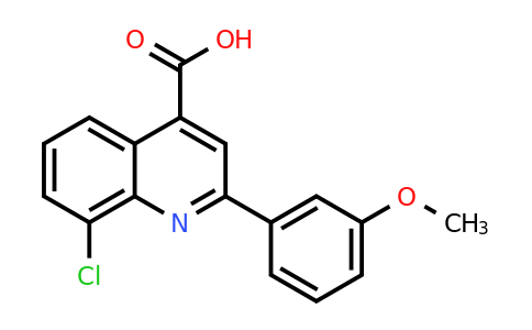 8-Chloro-2-(3-methoxyphenyl)quinoline-4-carboxylic acid