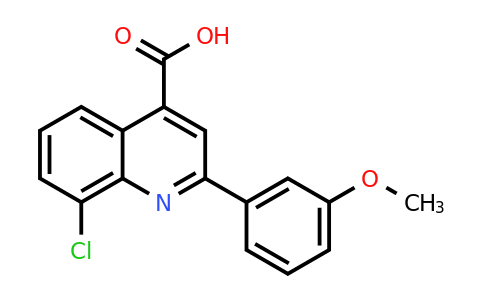 CAS 774575-48-3 | 8-Chloro-2-(3-methoxyphenyl)quinoline-4-carboxylic acid