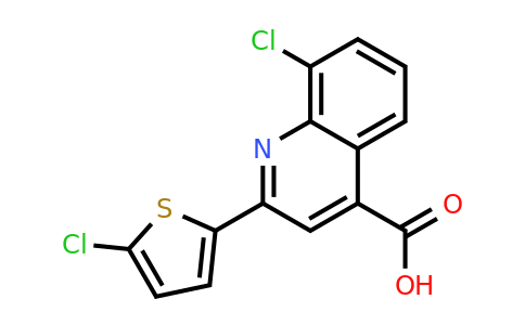 CAS 774587-16-5 | 8-Chloro-2-(5-chlorothiophen-2-yl)quinoline-4-carboxylic acid