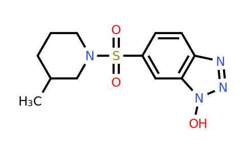 6-[(3-methylpiperidin-1-yl)sulfonyl]-1H-1,2,3-benzotriazol-1-ol